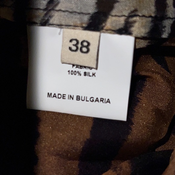 ALEXANDRE VAUTHIER Tie-front Tiger-print Silk-chiffon size 38 NEW NEVER WORN - Picture 7 of 16